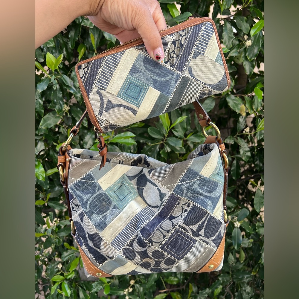 Coach 2008 Carly Patchwork denim - image 1